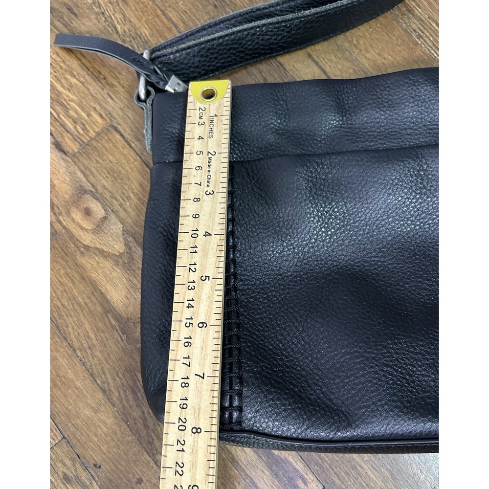 The Sak Melrose Crossbody Bag in black leather Braided Detail Crossbody Timeless - Picture 8 of 8